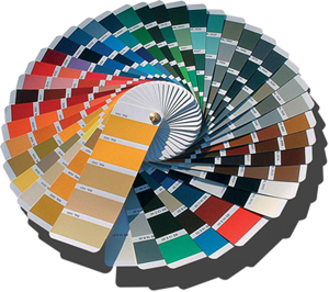 Ламели с двухсторонней порошковой покраской по каталогу RAL