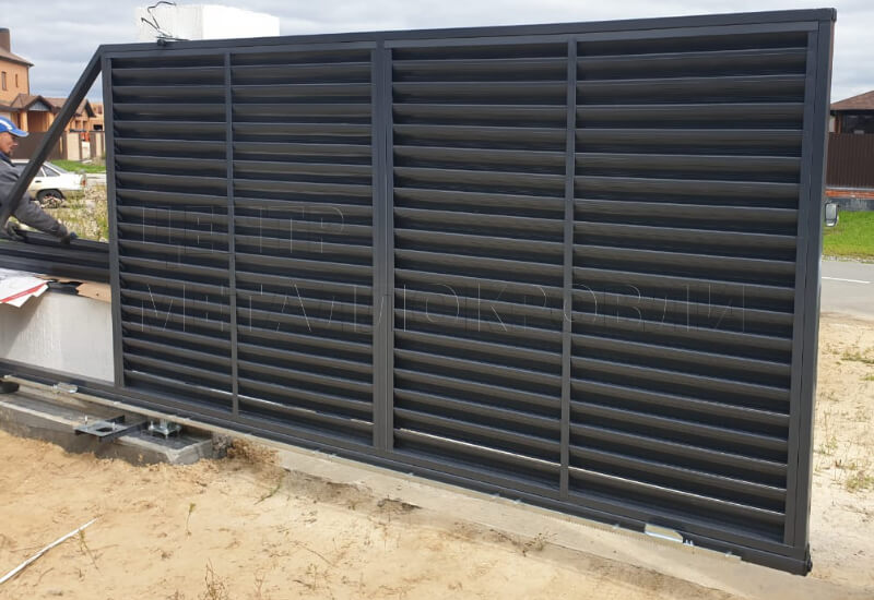 Забор-жалюзи в Казахстане фотография