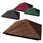 Колпак (оголовник) полимерно-песчаный для забора с кирпичными столбами